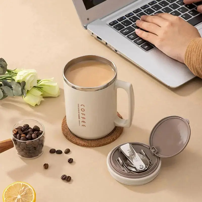 Coffee Mug Coffee Beige 500ml Bento Lovers