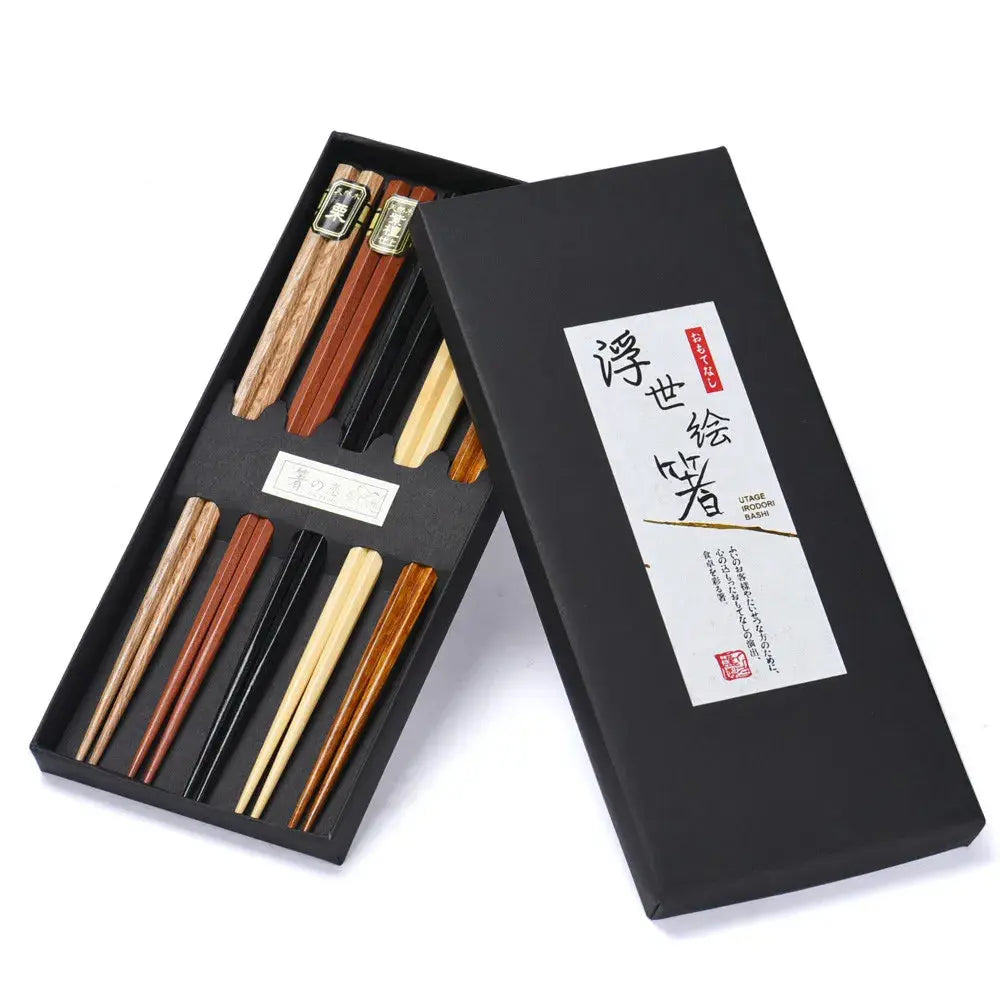 Bento Baguette japonais en bois 5pcs - Bento Lovers