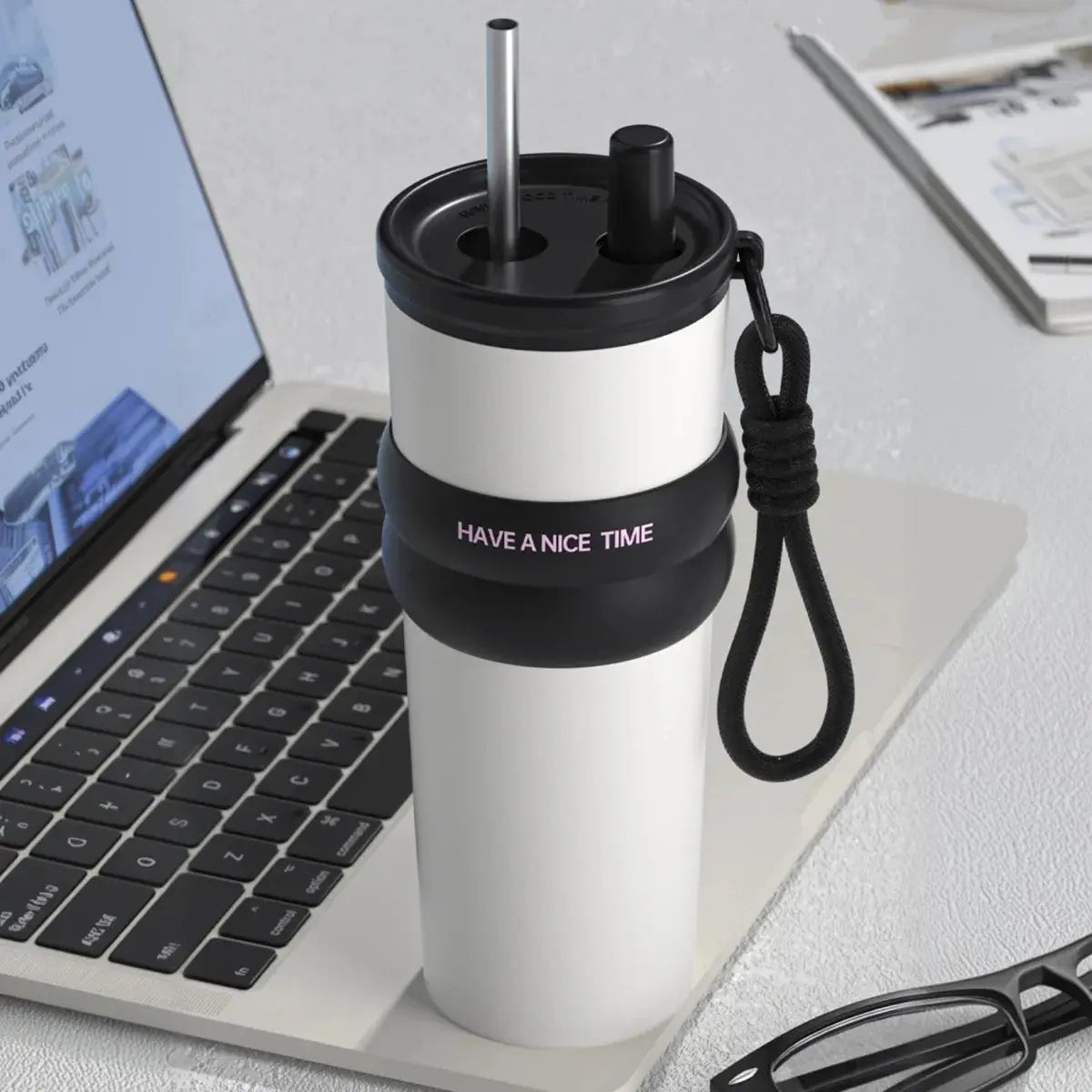 Mug Thermos Blanche 710ML Bento Lovers