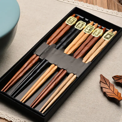 Bento Baguette japonais en bois 5pcs - Bento Lovers