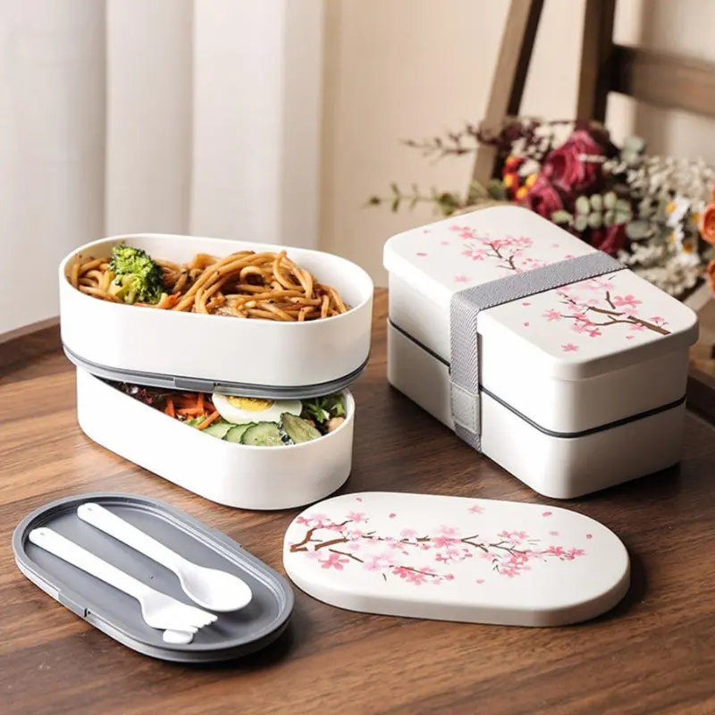 Bento Japonais Rectangle (Blanche) Bento Lovers