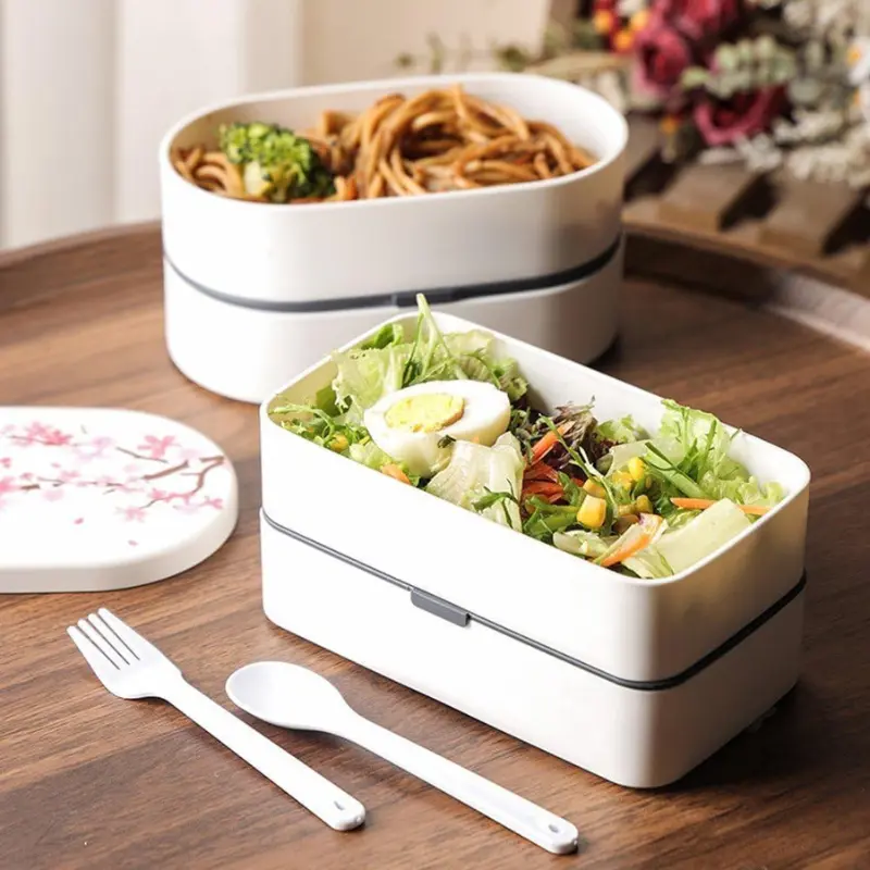 Bento Japonais Rectangle (Blanche) Bento Lovers