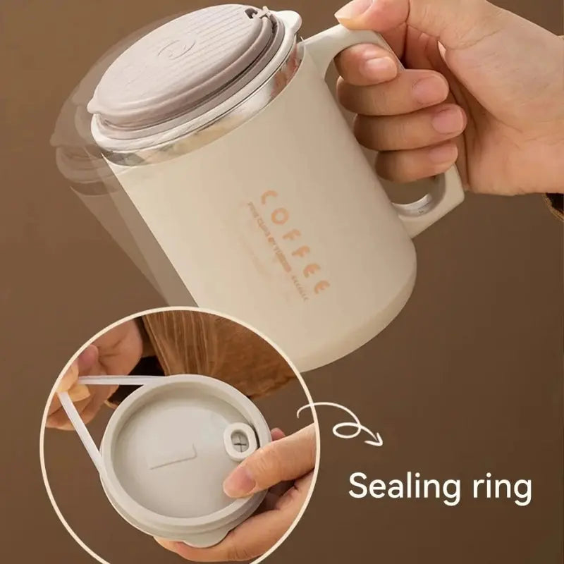 Coffee Mug Coffee Beige 500ml Bento Lovers