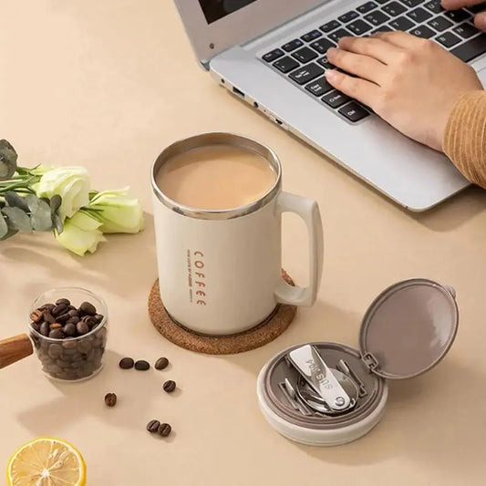 Coffee Mug Coffee Beige 500ml Bento Lovers
