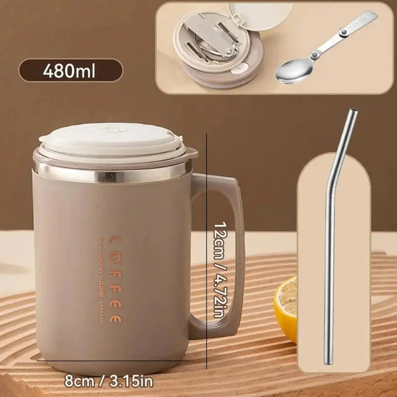 Coffee Mug Coffee Kaki 500ml Bento Lovers