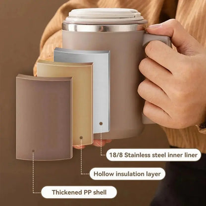 Coffee Mug Coffee Kaki 500ml Bento Lovers