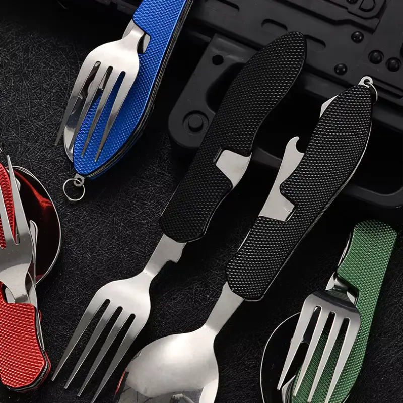 Couvert Reutilisable Inox Bleue - Bento Lovers