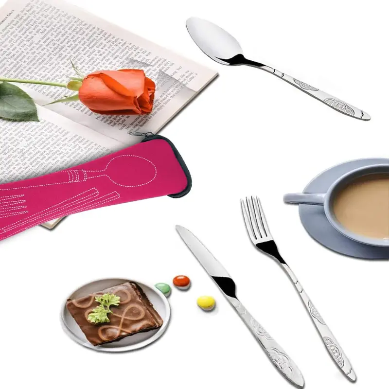 Couverts Pique Nique Rose - Bento Lovers