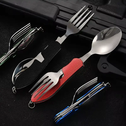 Couverts Reutilisable Inox Noire - Bento Lovers