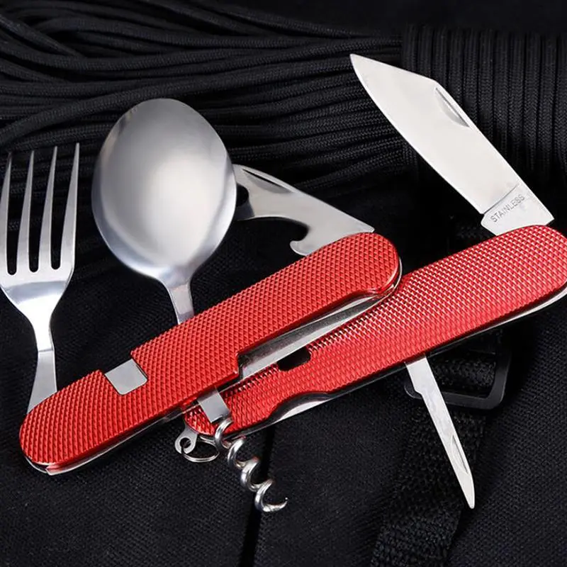 Couverts Reutilisable Inox Rouge - Bento Lovers