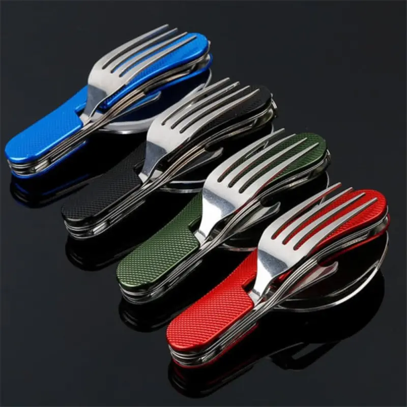 Couverts Reutilisable Inox Rouge - Bento Lovers