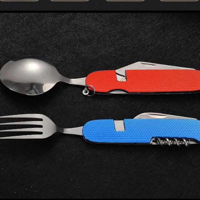 Couverts Reutilisable Inox Rouge - Bento Lovers