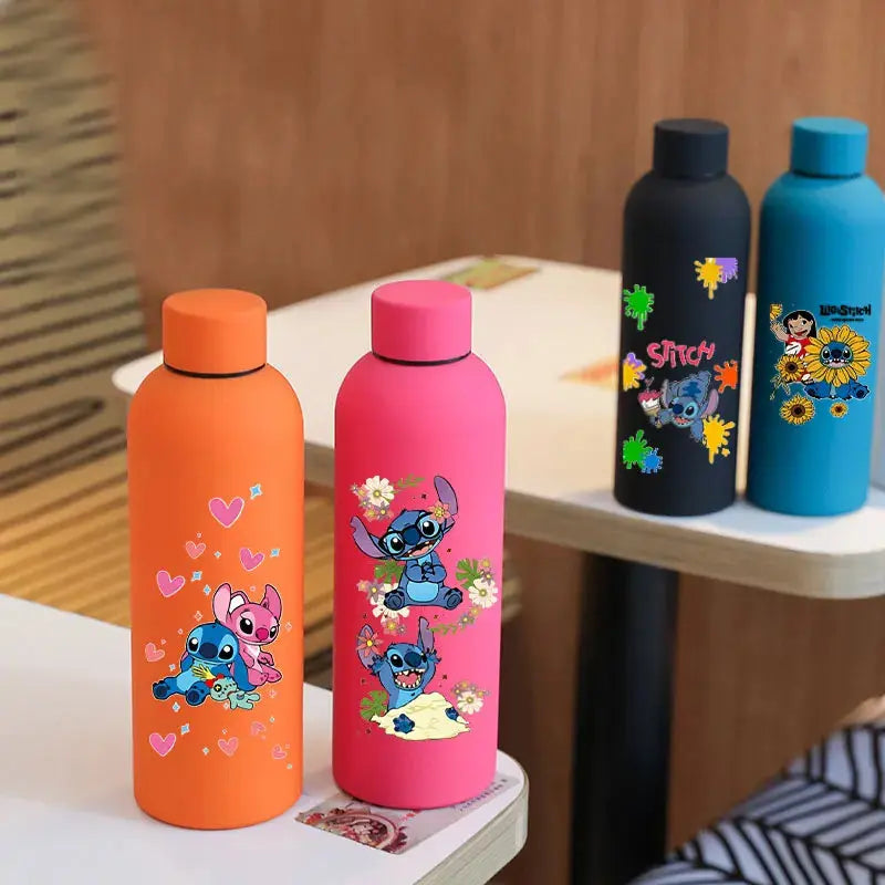 Gourde Isotherme Disney Lilo et Stitch Bleue, Gourde, Gourde de qualité, Gourde Stitch Fille, Gourde Stitch et Angel - Pour Une Hydrations fun et amusante