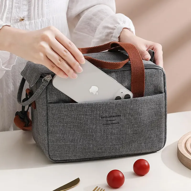 Lunch Bag Femme Grise - Bento Lovers