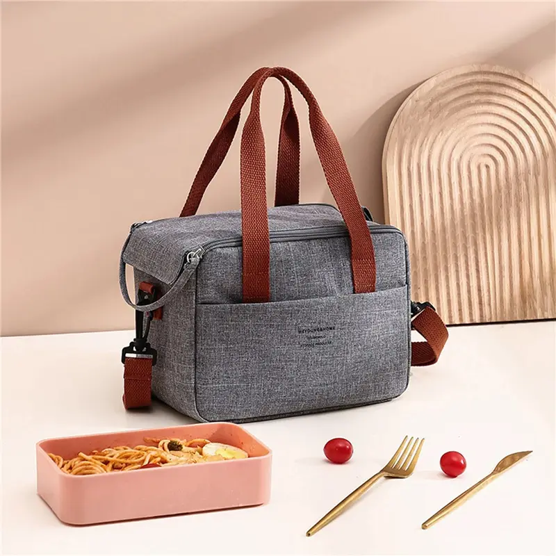 Lunch Bag Femme Grise - Bento Lovers