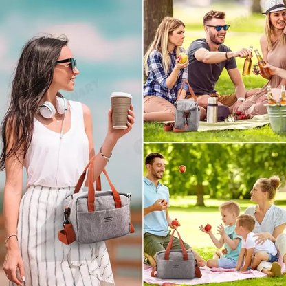 Lunch Bag Femme Grise - Bento Lovers