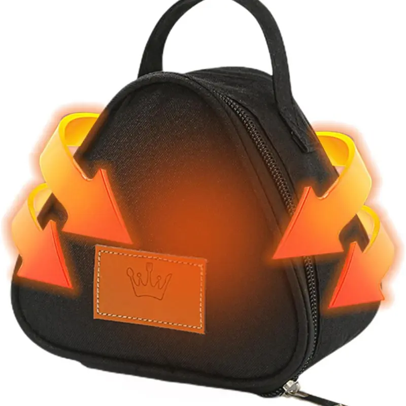 Mini Sac Isotherme Triangulaires Noire