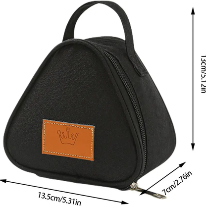 Mini Sac Isotherme Triangulaires Noire