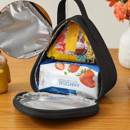 Mini Sac Isotherme Triangulaires Noire