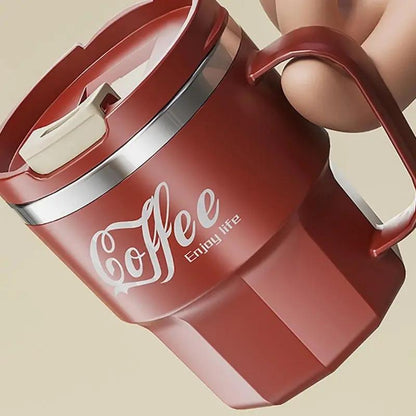 Mug Isotherme Étanche Transportable Rouge 400ML Bento Lovers
