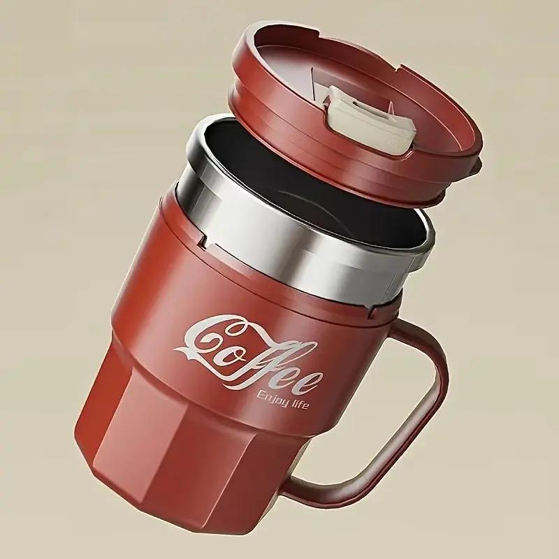 Mug Isotherme Étanche Transportable Rouge 400ML Bento Lovers