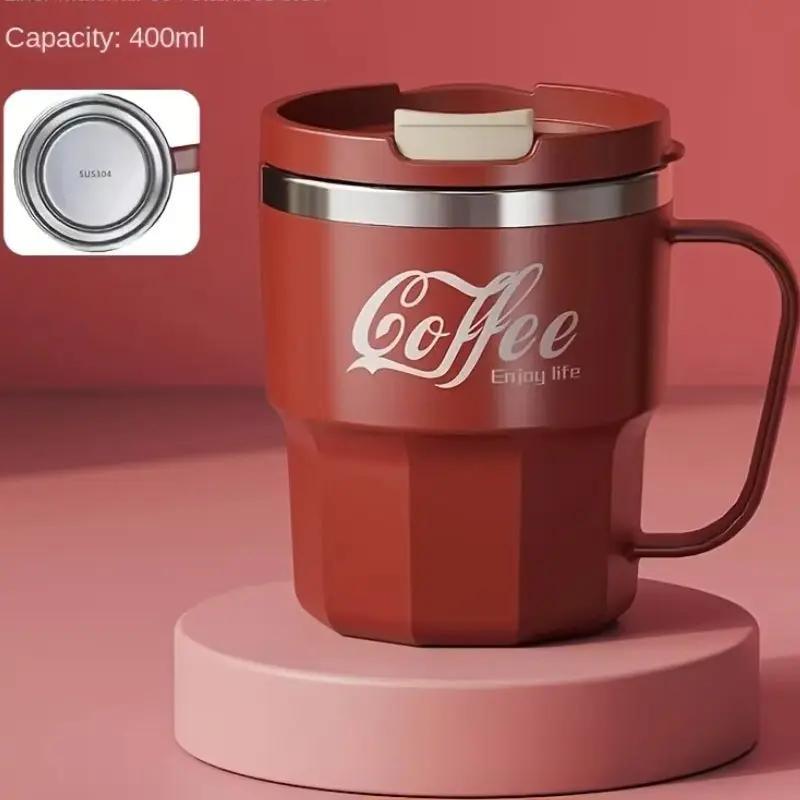 Mug Isotherme Étanche Transportable Rouge 400ML Bento Lovers