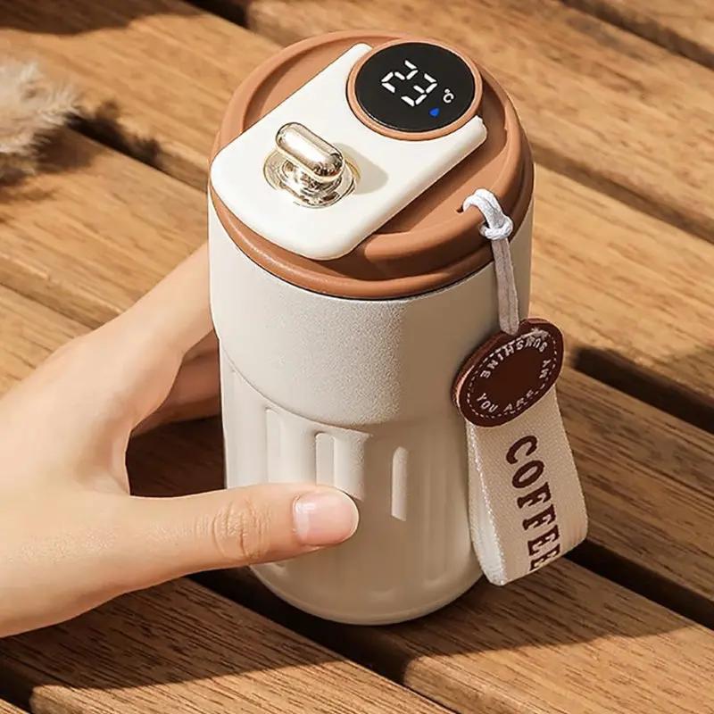 Mug Thermos Connecté Marron - Bento Lovers