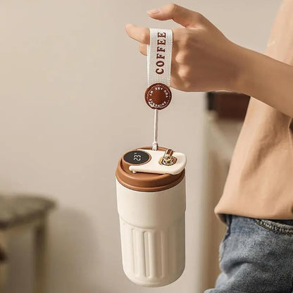 Mug Thermos Connecté Marron - Bento Lovers