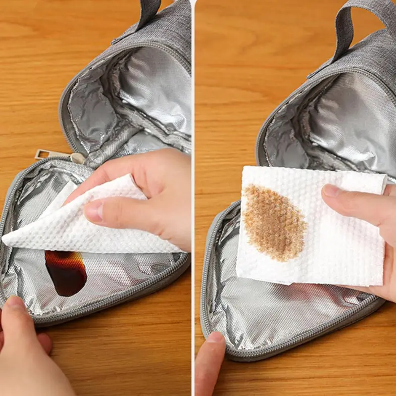 Petit Sac Isotherme Triangulaires Gris - Bento Lovers