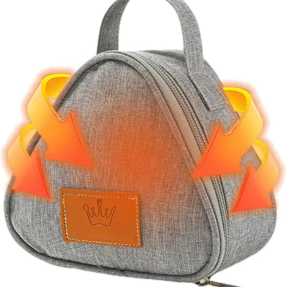 Petit Sac Isotherme Triangulaires Gris - Bento Lovers