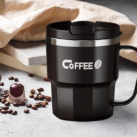 Mug Isotherme Avec Anse Noir 400ML Bento Lovers