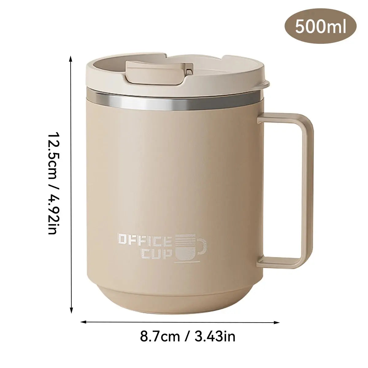 Mug Café Isotherme 500ml (Marron) Bento Lovers