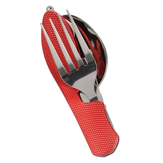 Couverts Reutilisable Inox Rouge - Bento Lovers