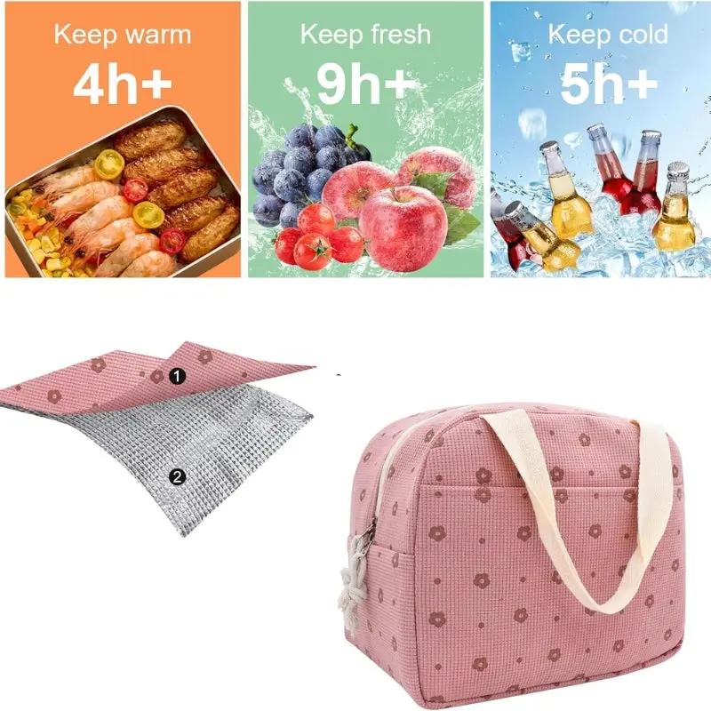 Sac Bento pour Femme Rose (Isotherme) - Bento Lovers