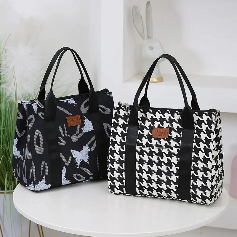 Sac Isotherme Repas Bureau Zèbre (Blanc) - Bento Lovers