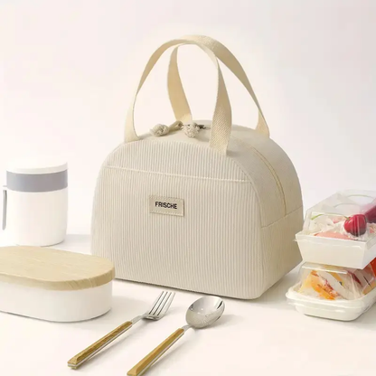 Sac à Repas Isotherme Velours Côtelé