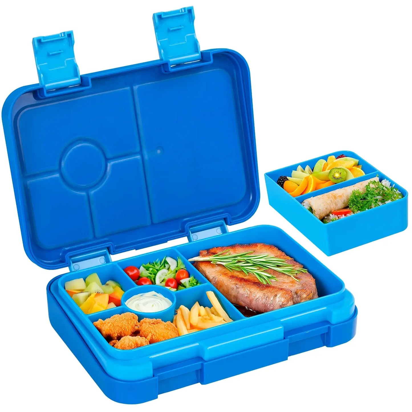 Boîte Repas Rectangle Bleu Bento Lovers