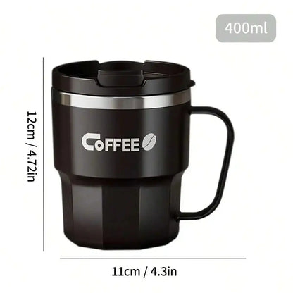 Mug Isotherme Avec Anse Noir 400ML Bento Lovers